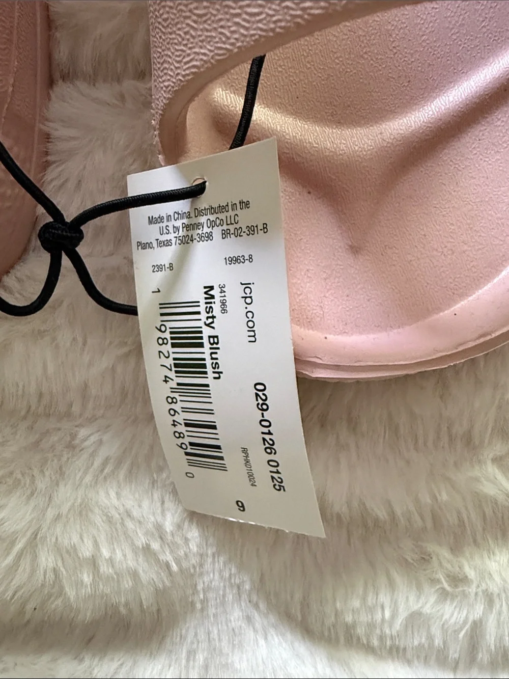 NWT Mixit Pink Blush Rubber Sandals Slides Size 9